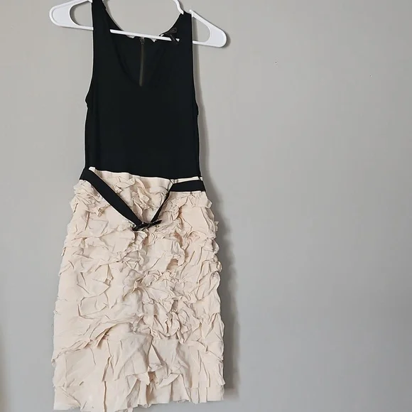 BCBGMaxAzria Silk Cotton Dress/Size 10 come with belt - Picture 1 of 9